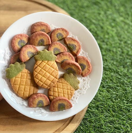 Natural Colour Butter Cookies Recipe