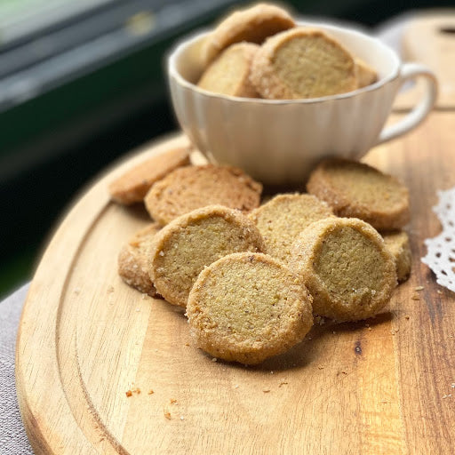 Pistachio sable cookies Makes Recipe